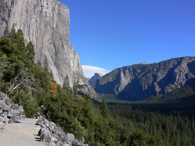 El Capitan and the Valley viewed from Old Big Oak Flat Road