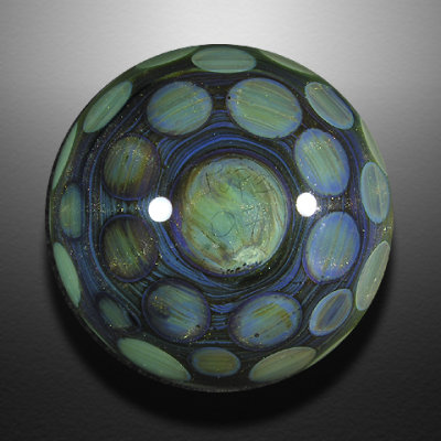 U means UV Glass in one of Stephan's classic Space Portal designs, with the U fumed over top of planets and UV space.