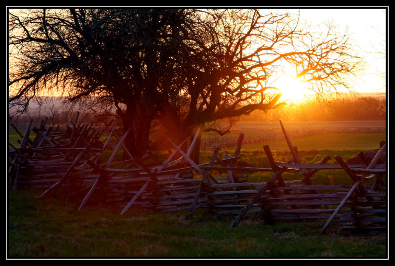 Sunset at Gettysburg National Military Park