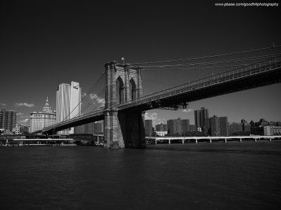 1024x768 Brooklyn Bridge Monochrome