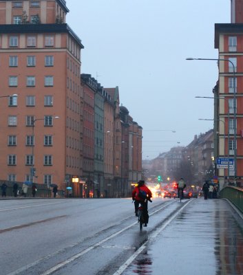 November 14: A rainy day on the Sankt Eriks bridge