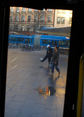 December 12: From the n:o 4 bus at Odenplan