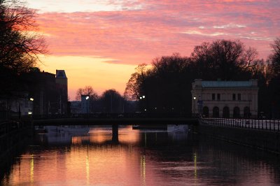 December 30: Sunrise over river Fyris, Uppsala