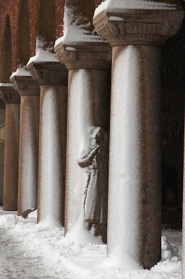 January 21: Snowy pillars