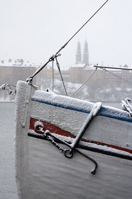Frosted boat