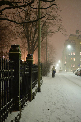 February 19: Walking home a snowy night