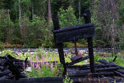 Remains of the old sjfors paper mill