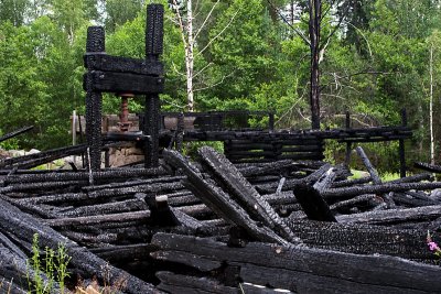 Remains of the old sjfors paper mill