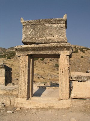Raised sarcophagus at Hieropolis