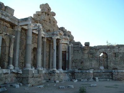 Magnificent ruins at Side
