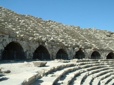 The bleacher seats are no longer in use