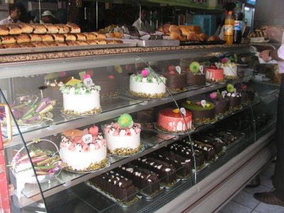 One of the wonderful Turkish pastry shops--oh yeah!
