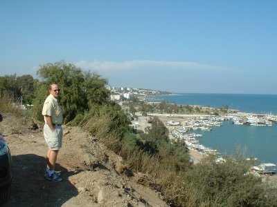 Bob looking over the harbor