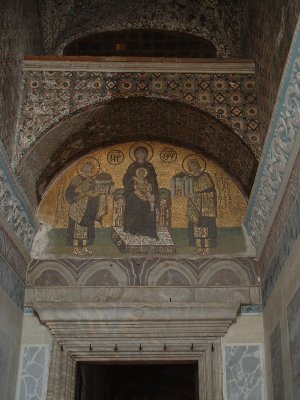 Mosaic at the Hagia Sofia