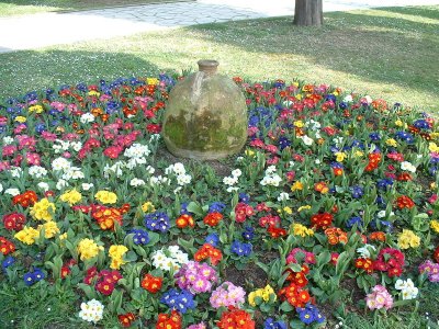 Flowers inside Topkapi Palace