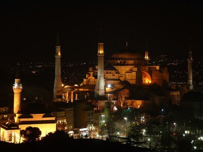 Hagia Sofia--taken from the balconey of an Indian Restaurant.