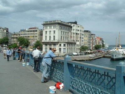 Fishing on the Galeta Bridge