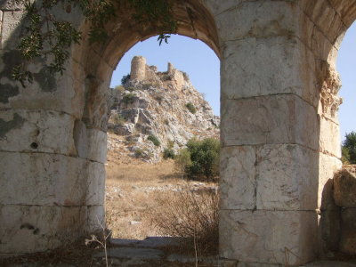 View of the castle from the church