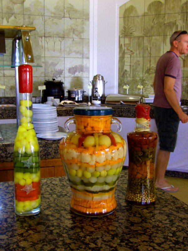 I love these beautiful display of pickles.  Anyone tried opening the jar to taste them?