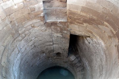 the well that supplied the temple's water