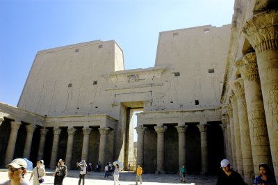 the Great Court, where offerings were once made to Horus