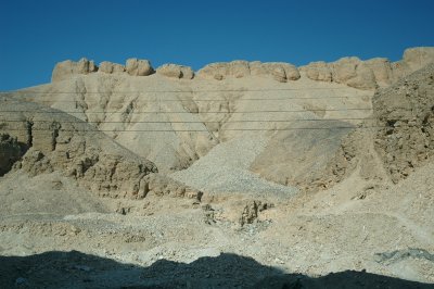 the canyon now known as the Valley of the Kings is a place of death, where nothing grows on its steep, scorching cliffs