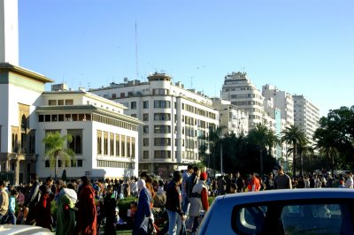 modern buildings at Place Mohammed V
