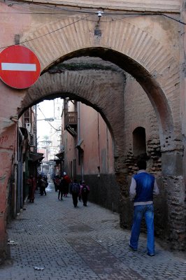 a typical lane in the medina