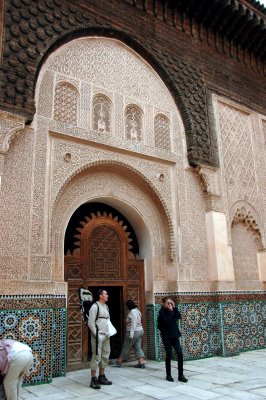 bronze door of the Ben Youssef Medersa