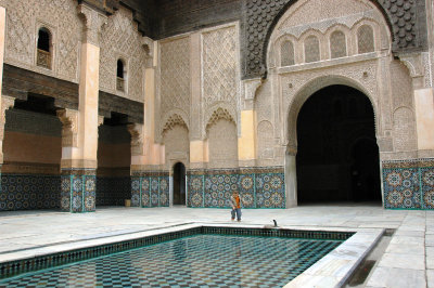 rectangular marble pool