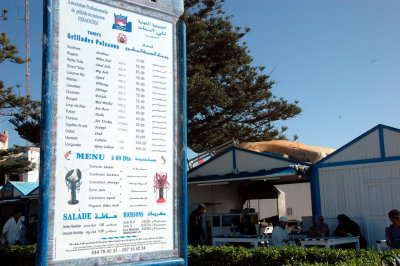 from late morning, Essaouira's harbour turns into a makeshift restaurant as local fishermen grill delicious catch-of-the-day