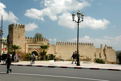 Bab Dekaken, the east gate, leads to the former mechouar (parade ground)