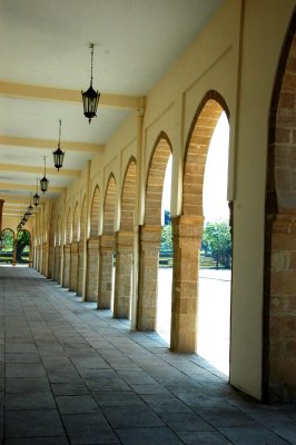 long cool corridor - a great place to stay out of the sun