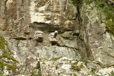 Rock faces, Kompira-San, Kotohira