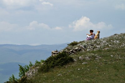 At the summit of Vodno