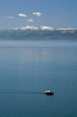 Lake Ohrid - view towards the Albanian shore