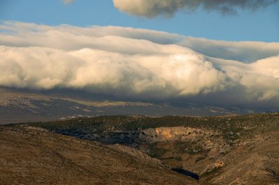 Clouds over Velez Mountain