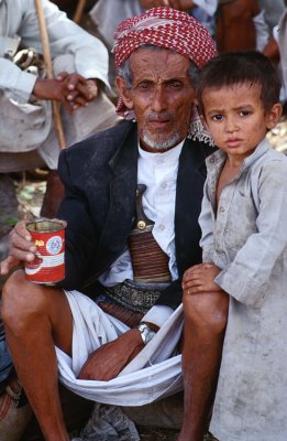 Man with grandchild (Yemen)