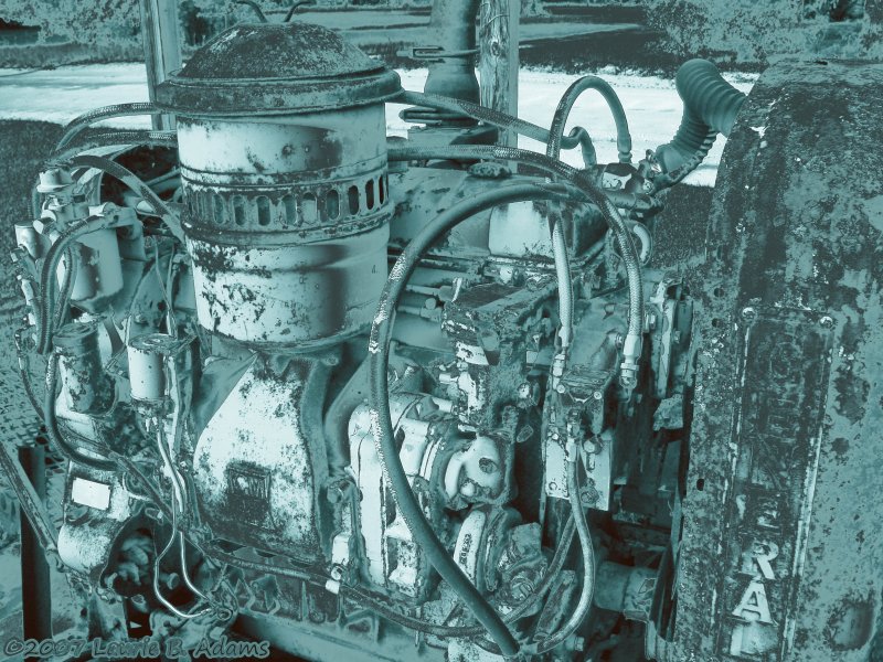 Rusty Generator  by Laurie B. Adams
