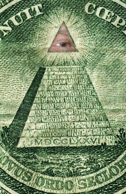 pyramid eye on $1 bill modified