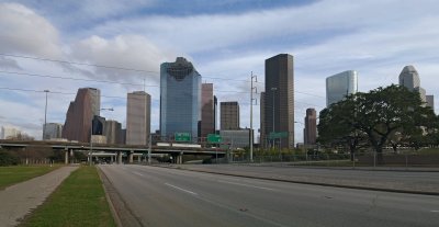 downtown Houston from Allen Parkway 01
