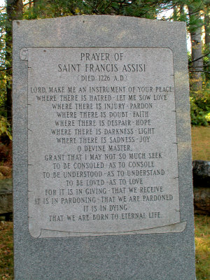 Prayer of St Francis Assis