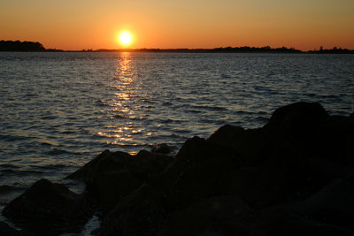 Sunset Over the Jetties