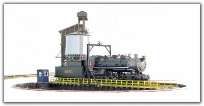0-8-0 Switch Engine On Turntable