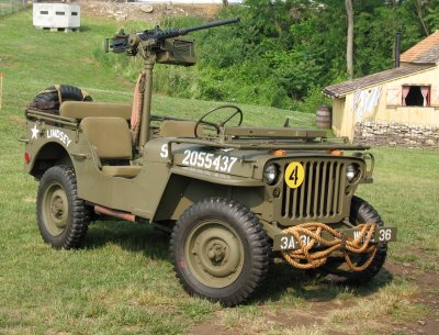 US Jeep with .50 cal gun