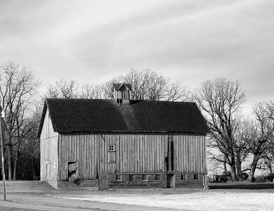 Barn of Brick and Wood