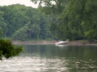 Mississippi River Rainy Day