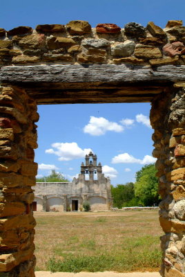 Mission San Juan Chapel, seen from the Ruins