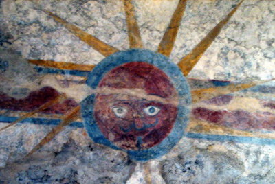 Part of the Remaining Interior Wall Painting of Mission Concepcin