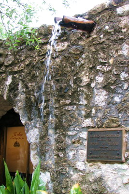 A Log Drainpipe from one of the Alamo Buildings